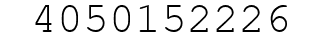 Number 4050152226.