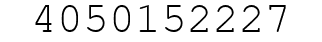 Number 4050152227.