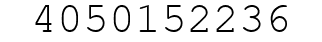 Number 4050152236.