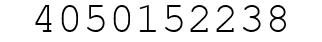 Number 4050152238.