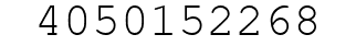 Number 4050152268.