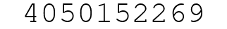 Number 4050152269.