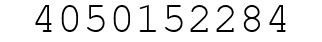 Number 4050152284.