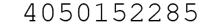 Number 4050152285.