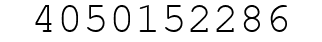 Number 4050152286.