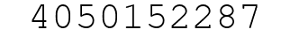 Number 4050152287.