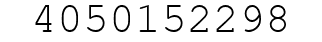 Number 4050152298.