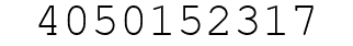 Number 4050152317.