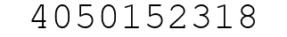 Number 4050152318.