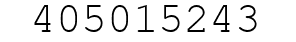 Number 405015243.