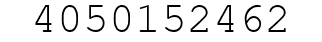 Number 4050152462.