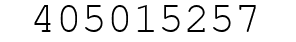 Number 405015257.