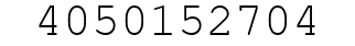 Number 4050152704.
