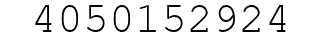 Number 4050152924.