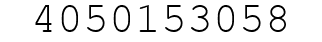 Number 4050153058.