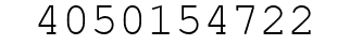 Number 4050154722.