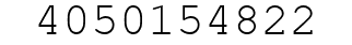Number 4050154822.