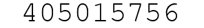 Number 405015756.