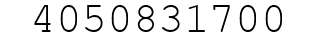 Number 4050831700.
