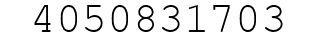 Number 4050831703.