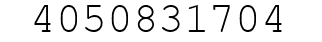 Number 4050831704.