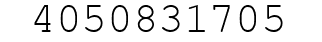 Number 4050831705.