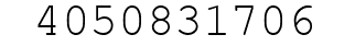 Number 4050831706.