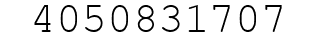 Number 4050831707.