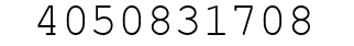 Number 4050831708.