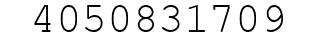 Number 4050831709.