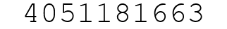 Number 4051181663.