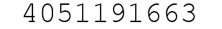 Number 4051191663.