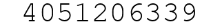Number 4051206339.