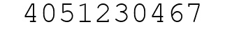 Number 4051230467.