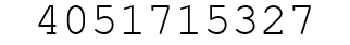 Number 4051715327.