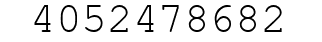 Number 4052478682.
