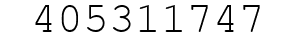 Number 405311747.