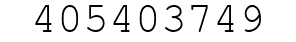 Number 405403749.