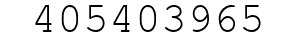 Number 405403965.