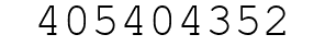 Number 405404352.