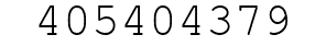 Number 405404379.