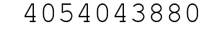 Number 4054043880.