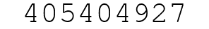 Number 405404927.