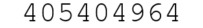 Number 405404964.