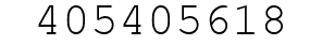 Number 405405618.