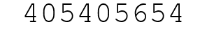 Number 405405654.