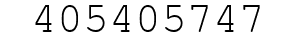 Number 405405747.