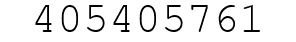 Number 405405761.