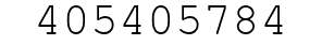 Number 405405784.