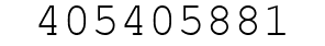 Number 405405881.